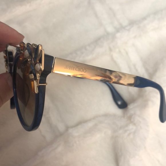 Jimmy choo blue jewelled sunglasses - Picture 3 of 12